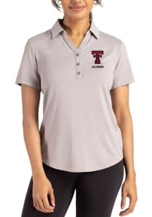 Cutter and Buck Texas Tech Red Raiders Womens Ash Forge Eco Polo Short Sleeve Polo Shirt