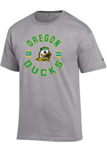 Champion Oregon Ducks Grey Jersey Short Sleeve T Shirt