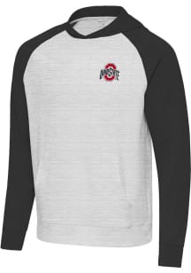 Antigua Ohio State Buckeyes Mens Black Urgent Long Sleeve Hoodie