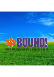 Clemson Tigers Large Bound Yard Sign - Purple