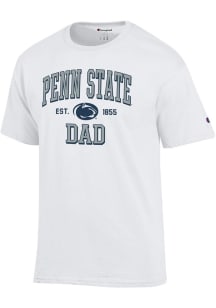 Champion Penn State Nittany Lions White Est Date Dad Jersey Short Sleeve T Shirt
