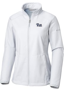 Columbia Pitt Panthers Womens White Heat Seal Kruser Ridge Light Weight Jacket