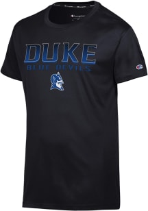 Champion Duke Blue Devils Black Flat Name Athletic Short Sleeve T Shirt