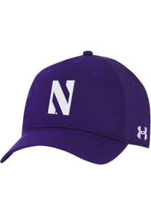 Under Armour Northwestern Wildcats Sideline Armourvent High Crown Adjustable Hat - Purple