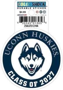 UConn Huskies Class of 2027 Durable Stickers - Navy Blue