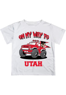 Vive La Fete Utah Utes Toddler White On My Way Short Sleeve T-Shirt
