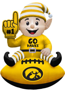 Iowa Hawkeyes Yellow Outdoor Inflatable Elf