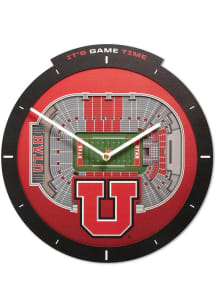 Utah Utes 3D Wall Clock