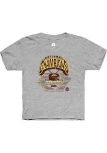Rally Western Michigan Broncos Youth Grey NIL 2025 National Champions Full Roster Short Sleeve T-S..