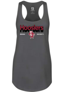 Indiana Hoosiers Womens Ash Shadow Tank Top
