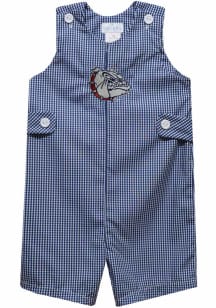 Vive La Fete Gonzaga Bulldogs Toddler Navy Blue Gingham Overalls
