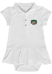 Ohio Bobcats Baby Girls White Caroline Short Sleeve Dress