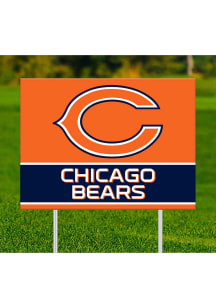 Chicago Bears Team Name Yard Sign - Navy Blue