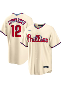 Kyle Schwarber Philadelphia Phillies Mens Replica Alternate Jersey - White