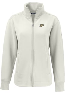 Cutter and Buck Purdue Boilermakers Womens White Roam Light Weight Jacket