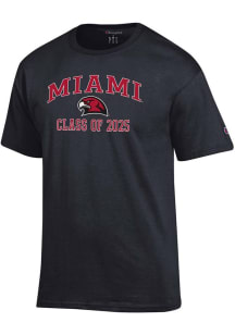 Champion Miami RedHawks Black Class of 2025 Text Jersey Short Sleeve T Shirt