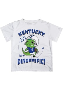 Vive La Fete Kentucky Wildcats Infant Dino-Riffic Short Sleeve T-Shirt White
