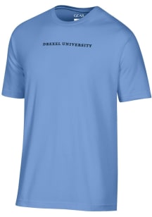 Gear For Sports Drexel Dragons Light Blue Embroidered Short Sleeve T Shirt