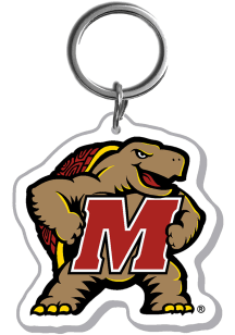 Maryland Terrapins Acrylic Mascot Keychain - Red