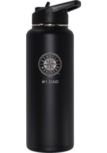 Seattle Mariners Dad 34oz Stainless Steel Bottle - Black