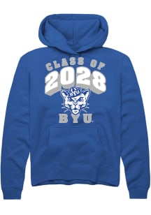 Rally BYU Cougars Mens Blue Class of 2028 Long Sleeve Hoodie