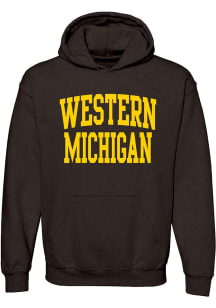 Western Michigan Broncos Mens Brown State Silhouette Long Sleeve Hoodie