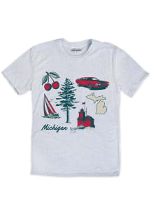 Michigan Ash Icons Short Sleeve Fashion T Shirt