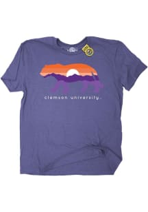 Clemson Tigers Purple Mountain Short Sleeve T Shirt