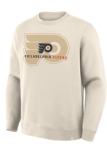 Philadelphia Flyers Mens White Home Check Long Sleeve Crew Sweatshirt