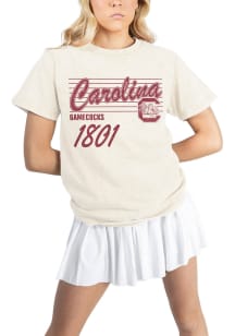 Gameday Couture South Carolina Gamecocks Womens Ivory Old School Short Sleeve T-Shirt