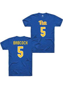 Olivia Babcock Pitt Panthers Blue NIL Shirzees Short Sleeve Player T Shirt