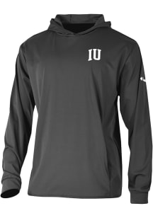 Columbia Indiana Hoosiers Mens Black Heat Seal Long Drive Long Sleeve Hoodie