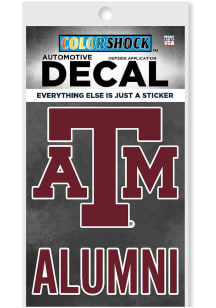 Texas A&M Aggies Alumni Auto Decal - Maroon