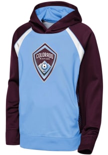 Colorado Rapids Youth Light Blue Fierce Striker Long Sleeve Hoodie
