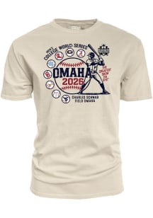 Blue 84  Brown 2026 Men's College World Series 8 Team Short Sleeve T Shirt