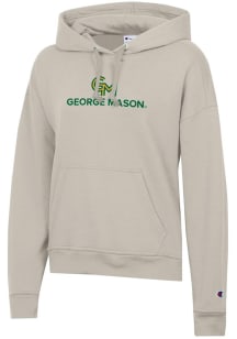 Champion George Mason University Womens Oatmeal Powerblend Hooded Sweatshirt