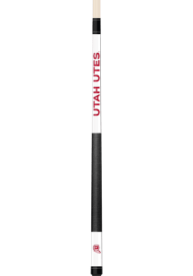 Utah Utes White Laser Pool Cue
