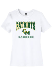 Summit Sportswear George Mason University Womens White Lacrosse Short Sleeve T-Shirt