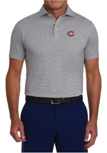 Holderness and Bourne Cincinnati Reds Mens Grey Perkins Short Sleeve Fashion Polo