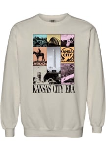 Summit Sportswear Kansas City Mens Natural Era Long Sleeve Crew Sweatshirt
