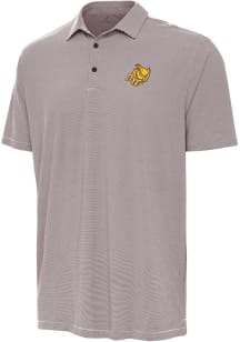 Antigua Rowan University Mens Brown Twine Short Sleeve Polo