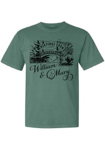 Summit Sportswear William & Mary Tribe Womens Green Greetings From Short Sleeve T-Shirt