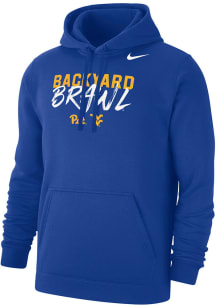 Nike Pitt Panthers Mens Blue Football Backyard Brawl Club Fleece Long Sleeve Hoodie
