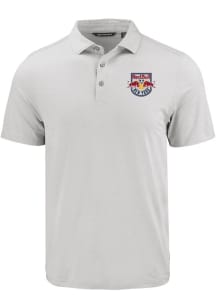 Cutter and Buck New York Red Bulls Mens Grey Coastline Eco Short Sleeve Polo