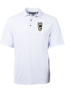 Cutter and Buck Columbus Crew White Virtue Eco Pique Tile Big and Tall Polo