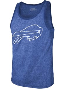 Buffalo Bills Mens Blue Tonal Logo Short Sleeve Tank Top