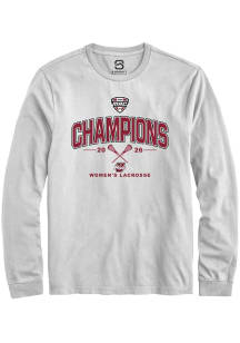 Summit Sportswear Massachusetts Minutemen White MAC Women's Lacrosse Champions 2026 Long Sleeve T..