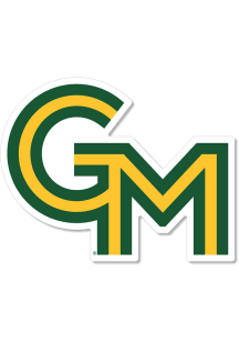George Mason University 2in Solid M Dizzler Stickers - Green
