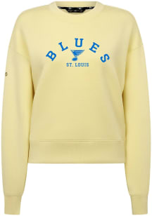 Levelwear St Louis Blues Womens Yellow Sponge Crew Sweatshirt