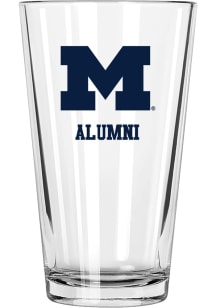 Michigan Wolverines Alumni 16 oz Pint Glass - White